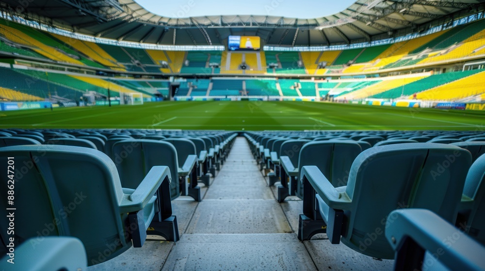 Obraz premium Empty Stadium Seats