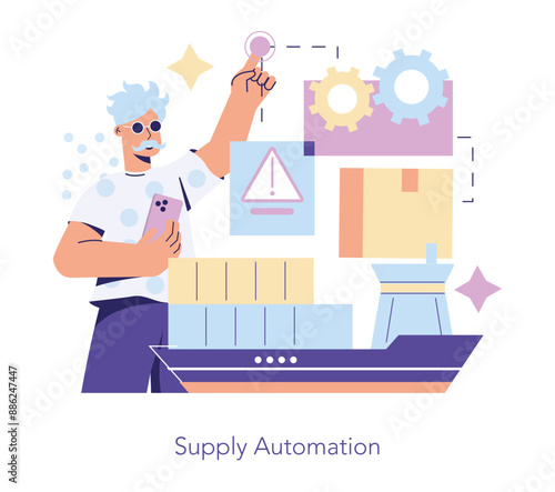 Purchasing Innovation. Flat Vector Illustration