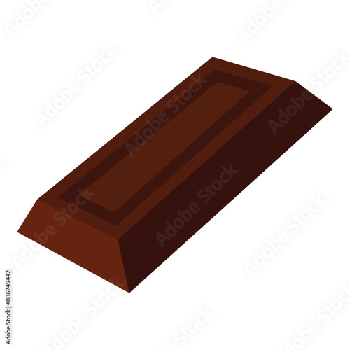 Chocolate Bar Snack Vector Illustration