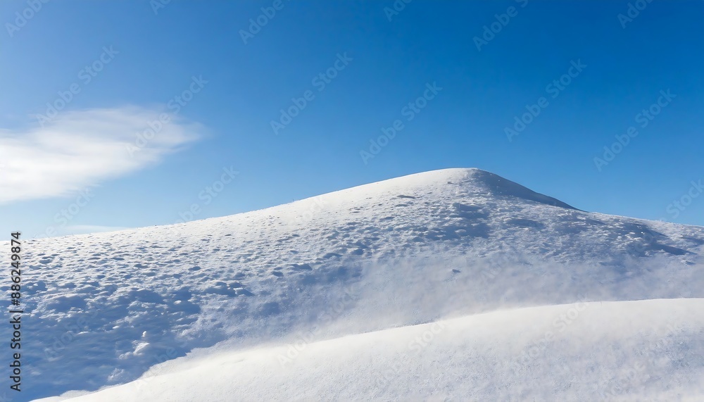 Beautiful winter landscape with snow covered mountain Beautiful winter landscape with snow covered mountain