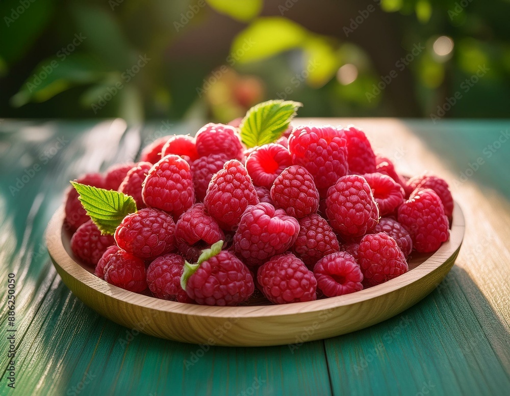 Raspberries from farm to table, showcasing the natural beauty and taste of freshly picked Raspberries from farm to table, showcasing the natural beauty and taste of freshly picked