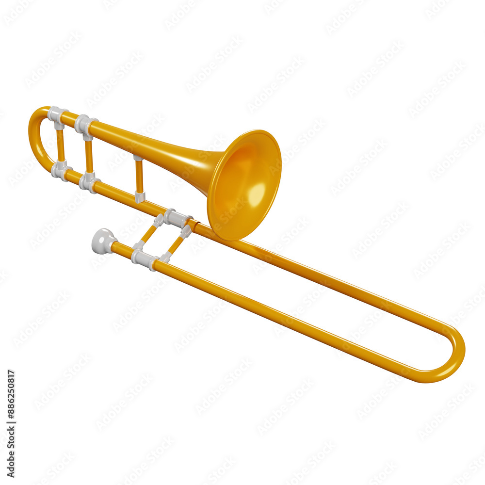 Obraz premium Trombone 3D Illustration