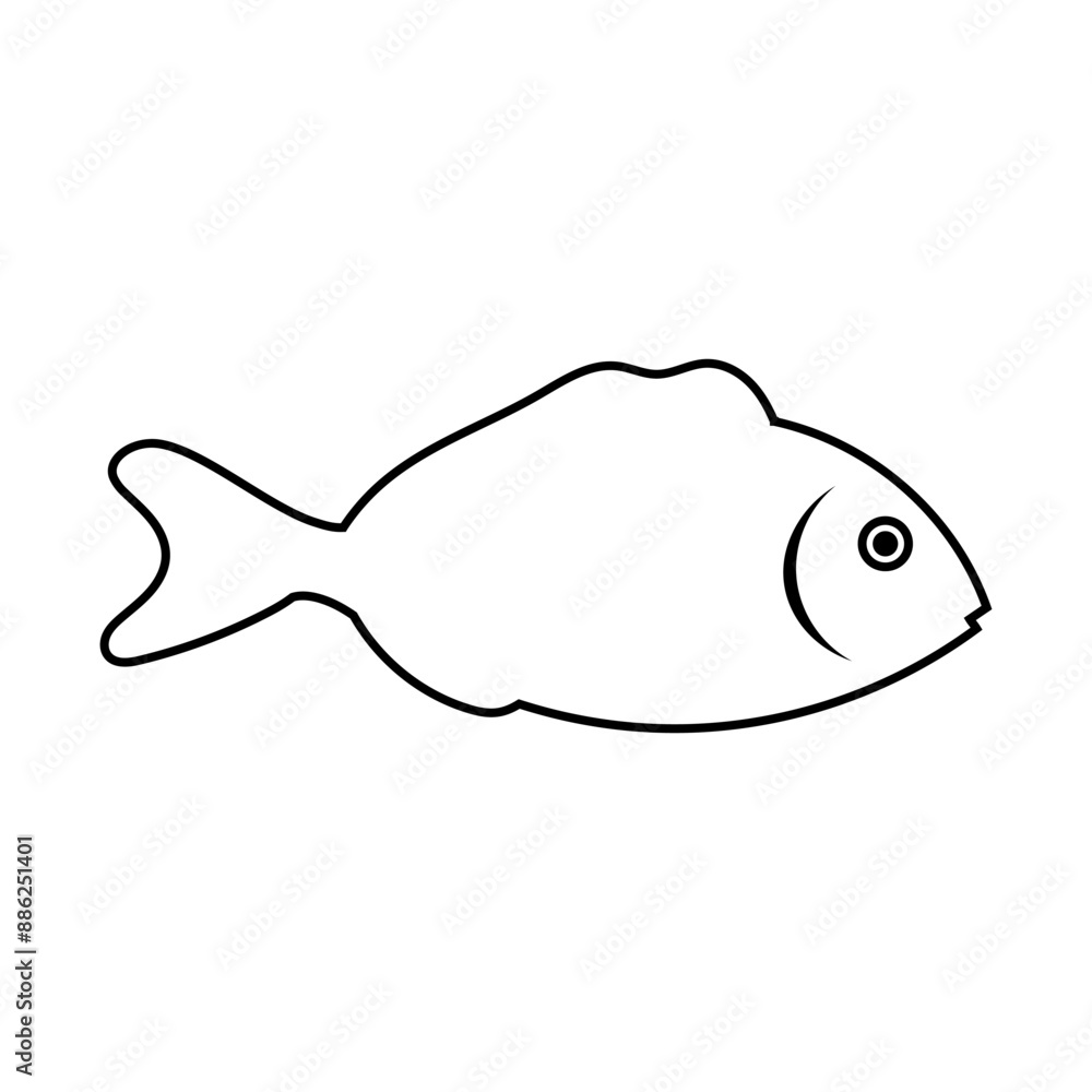 Fish icon vector set. Food illustration sign collection. Ocean symbol or logo. Fish icon vector set. Food illustration sign collection. Ocean symbol or logo.