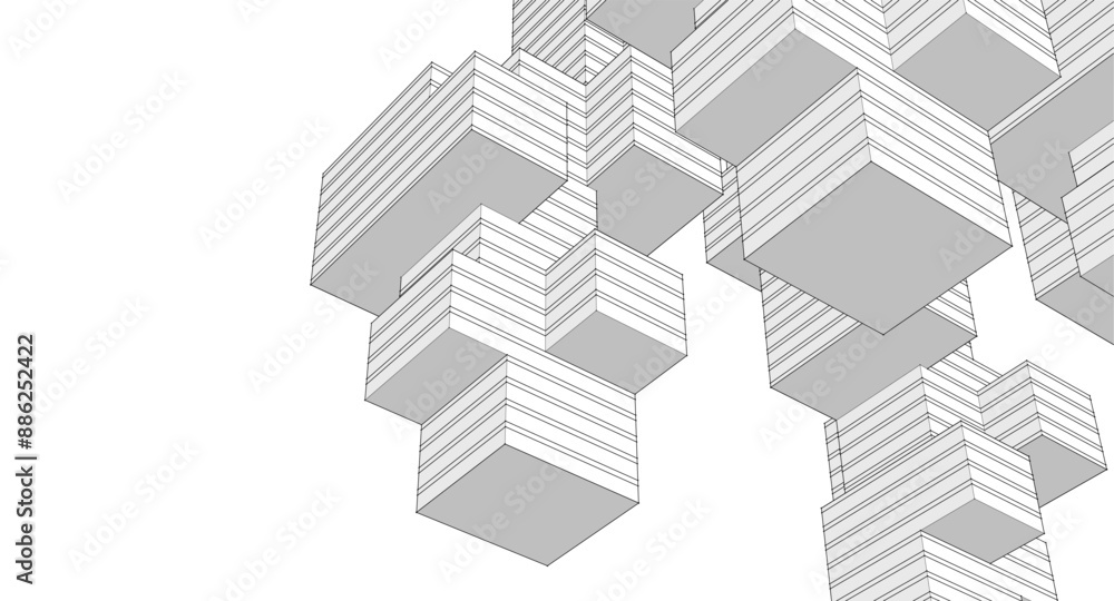 abstract modular architecture 3d rendering
abstract modular architecture 3d rendering