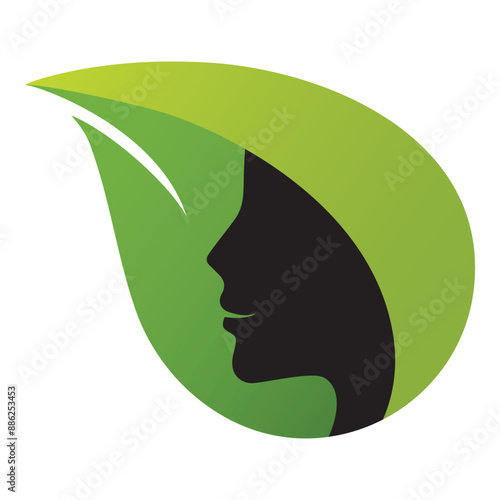 Green Health Beauty Spa Logo Vector illustration
