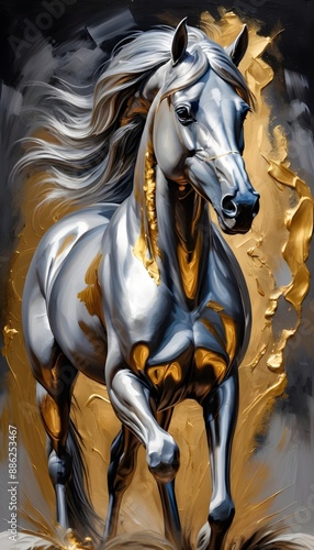 Oil Painting of horse