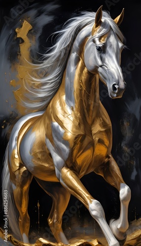 Oil Painting of horse