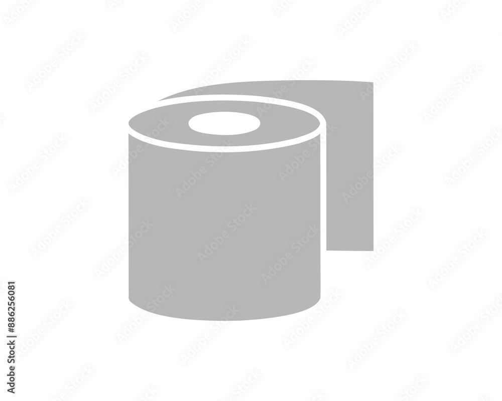 Toilet paper roll or tube icon design, template for wc. Bathroom hygiene icons, kitchen cleaning towel. Blank soft scroll product. Toilet paper roll or tube icon design, template for wc. Bathroom hygiene icons, kitchen cleaning towel. Blank soft scroll product.
