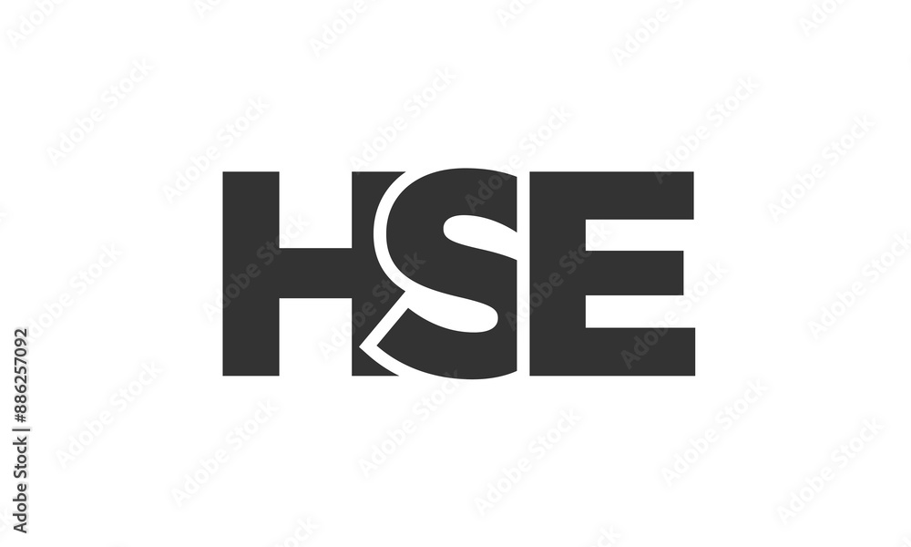 HSE logo design template with strong and modern bold text. Initial based vector logotype featuring simple and minimal typography. Trendy company identity. HSE logo design template with strong and modern bold text. Initial based vector logotype featuring simple and minimal typography. Trendy company identity.