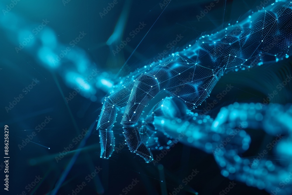 A hand securely holds a futuristic smart contract, symbolizing technology and security, Create a futuristic depiction of smart contracts on a blockchain A hand securely holds a futuristic smart contract, symbolizing technology and security, Create a futuristic depiction of smart contracts on a blockchain