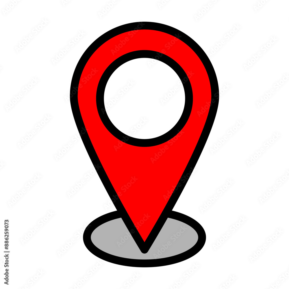 Location Vector Filled Icon Design Location Vector Filled Icon Design