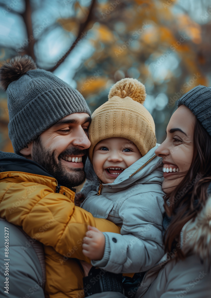 parent and child in winter outfit parent and child in winter outfit