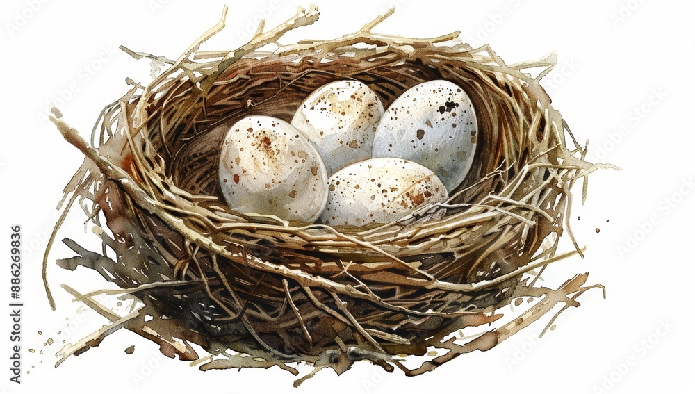 Featuring browns and creams, this nest is cozy and inviting Featuring browns and creams, this nest is cozy and inviting