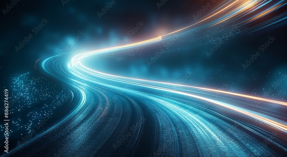 Abstract blue background with rays. Abstract blue background with rays.