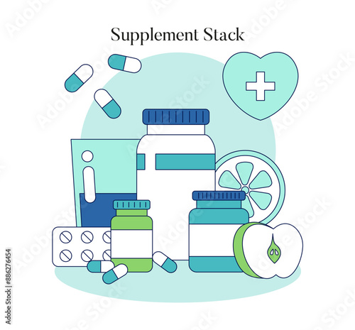 Biohacking. Flat Vector Illustration