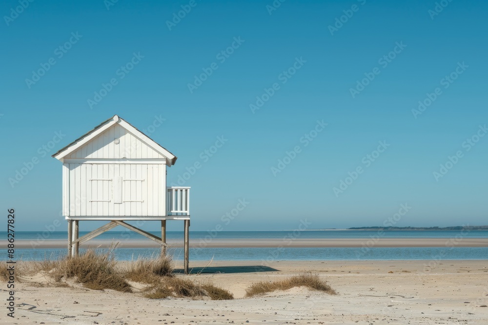 It stands on a high stilt on the North Sea beach of Terschelling, a municipality of the Dutch Wadden Sea island and an island in northern Friesland, the Netherlands (De Drenkelingenhuisje). It stands on a high stilt on the North Sea beach of Terschelling, a municipality of the Dutch Wadden Sea island and an island in northern Friesland, the Netherlands (De Drenkelingenhuisje).