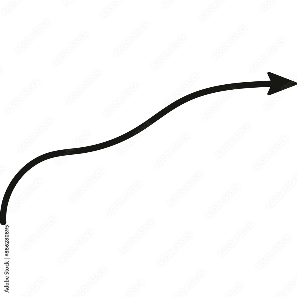 Doodle Arrow Direction, Hand Drawn Arrow Mark Icon Doodle Arrow Direction, Hand Drawn Arrow Mark Icon