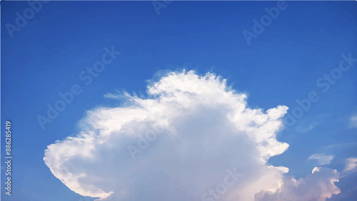 blue sky with clouds. Light sky blue shades watercolor background. Sky Nature Landscape Background. sky background with white fluffy clouds.><