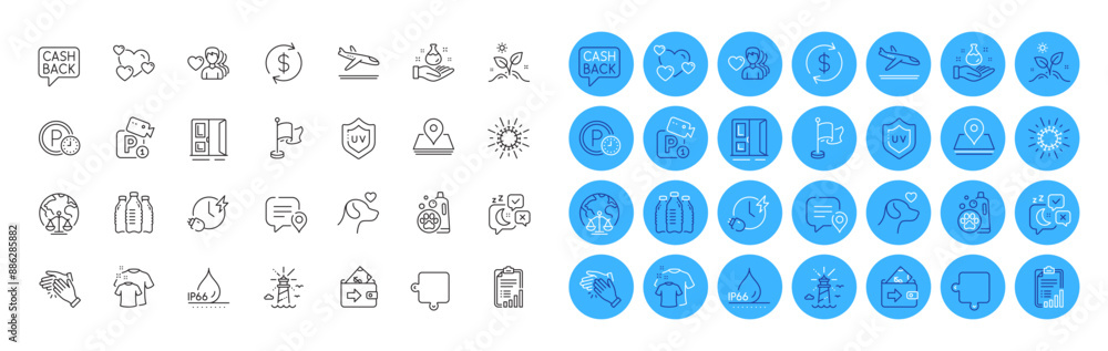Parking security, Clapping hands and Grow plant line icons pack. Lighthouse, Puzzle, Pin web icon. Coronavirus, Pet shampoo, Chemistry lab pictogram. Water bottles, Wallet, Uv protection. Vector Parking security, Clapping hands and Grow plant line icons pack. Lighthouse, Puzzle, Pin web icon. Coronavirus, Pet shampoo, Chemistry lab pictogram. Water bottles, Wallet, Uv protection. Vector