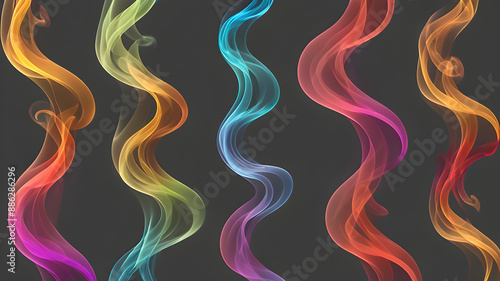 Creative Abstract smoke background. Abstract smoke waves design. AI generated image