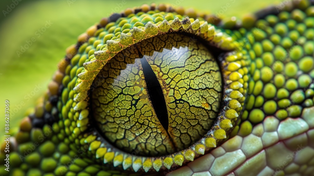 Fototapeta premium Close-Up of a Reptile Eye