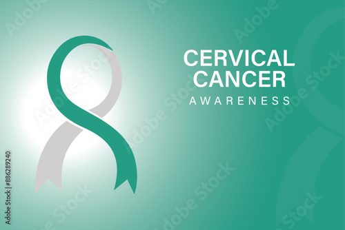 Cervical Cancer Vector Background