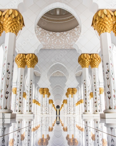Photography interior of a mosque