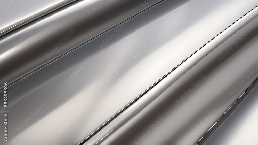 A detailed image of a polished stainless steel surface with subtle reflections and highlights A detailed image of a polished stainless steel surface with subtle reflections and highlights