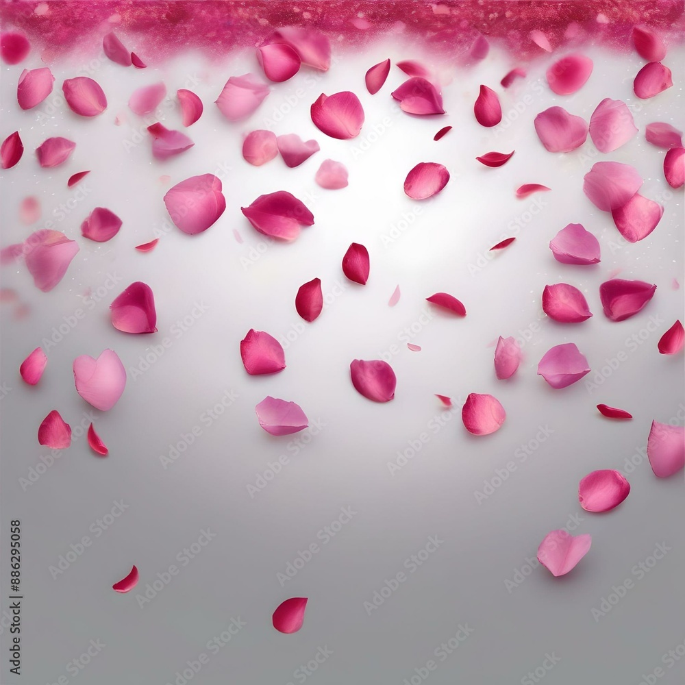 red hearts on a pink background