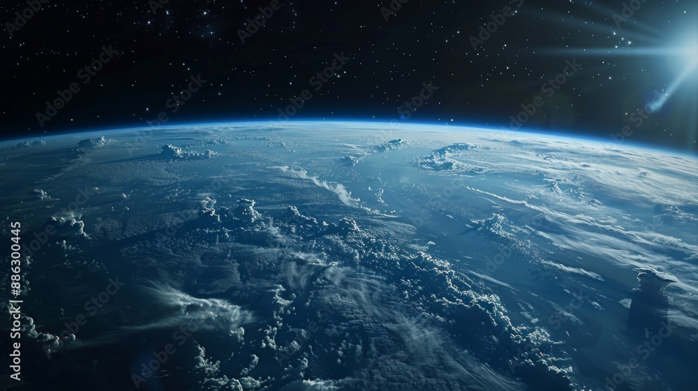 Obraz premium Photo of Ozon of Earth from Space