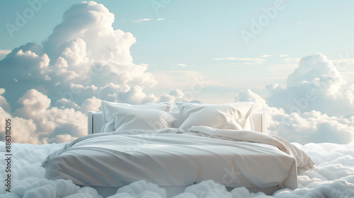 bed in the clouds