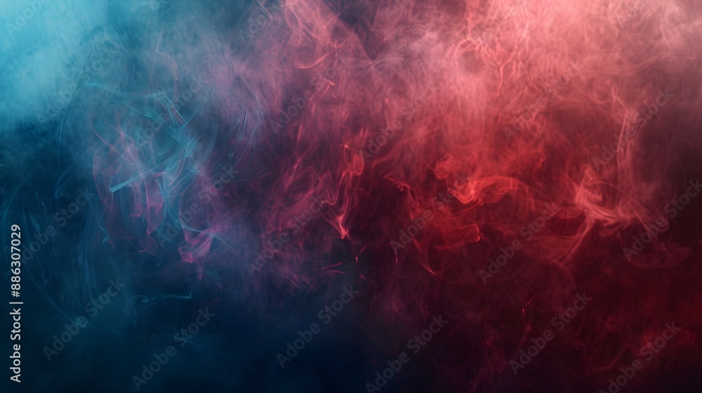 Obraz premium Abstract Red Blue Smoke Texture Background