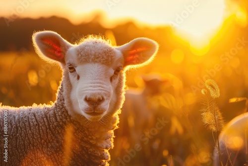 Lamb in Golden Light