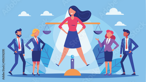 Overcoming Gender Inequality: Businesswoman Faces Extra Hurdles in Competing with Male Colleagues for Leadership Roles