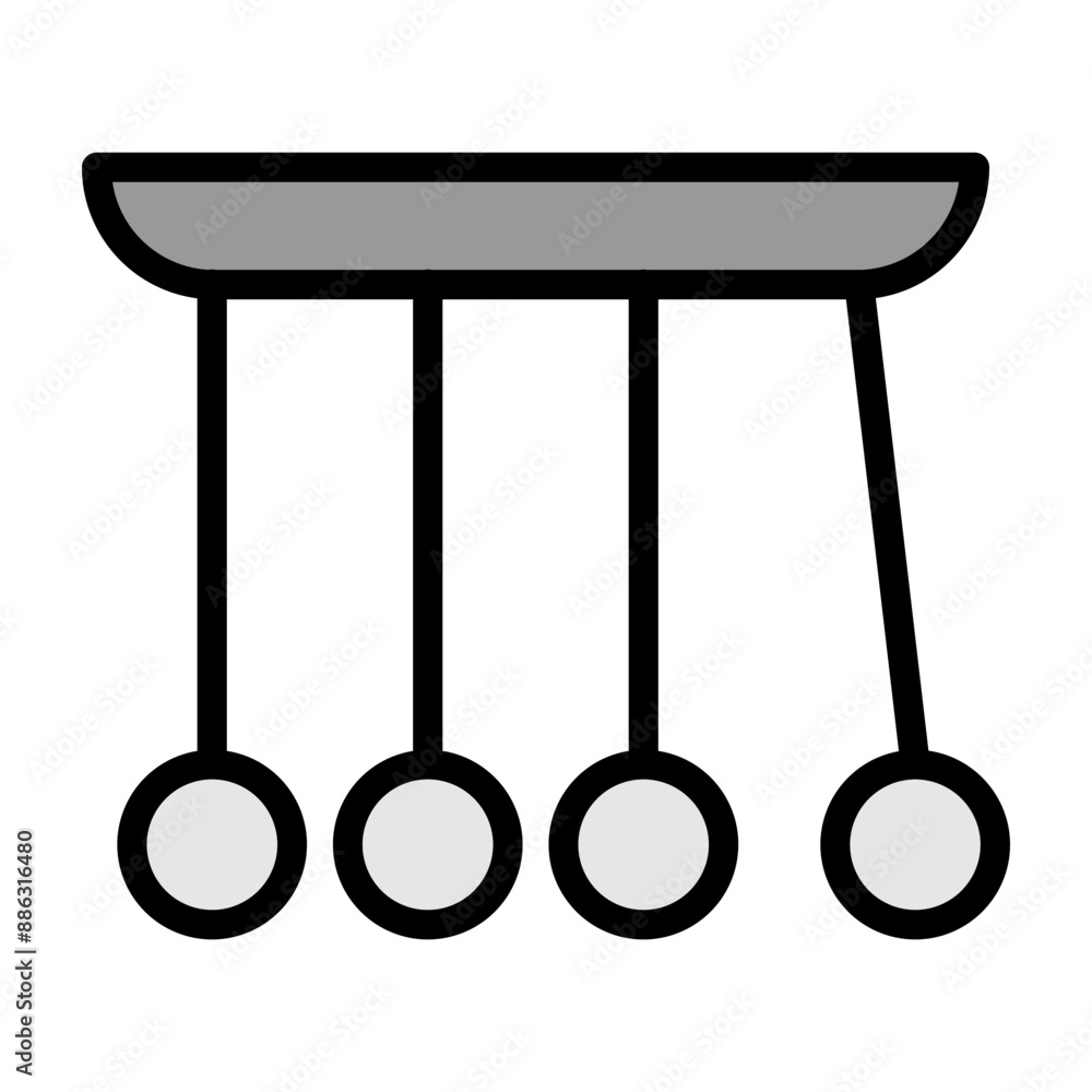 Pendulum Vector Filled Icon Design Pendulum Vector Filled Icon Design