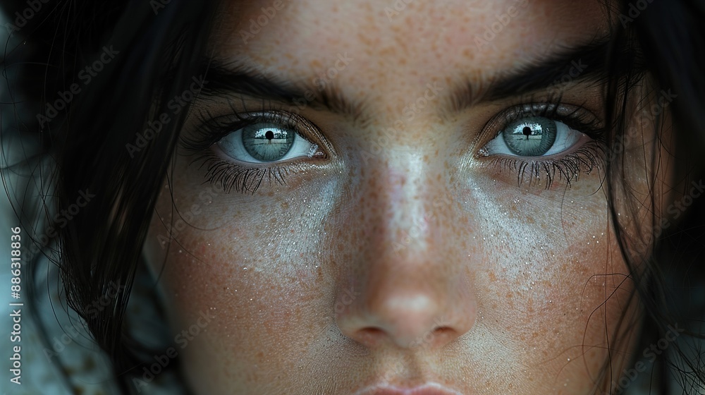 Close up portrait of a woman Close up portrait of a woman