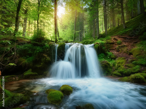 waterfall in the forest
