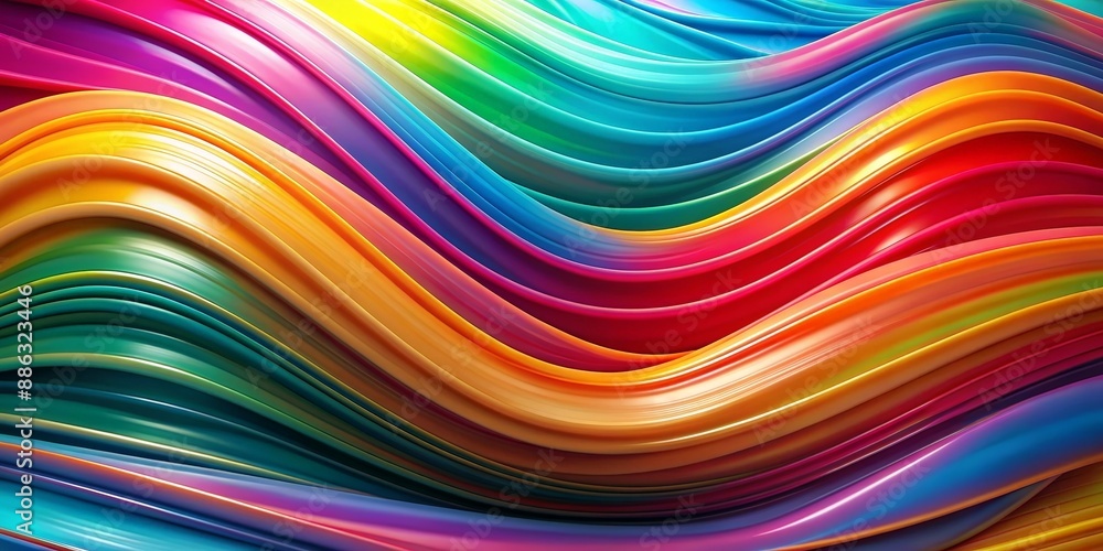 Abstract colorful wavy background with dynamic flows of multicolor glossy waves resembling liquid paint , liquid, paint Abstract colorful wavy background with dynamic flows of multicolor glossy waves resembling liquid paint , liquid, paint
