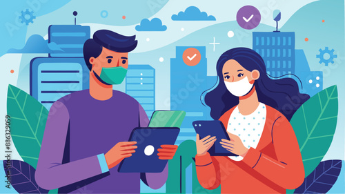 Remote Video Conferencing: Man and Woman Teammates Collaborate Using Smartphones During COVID-19 Pandemic