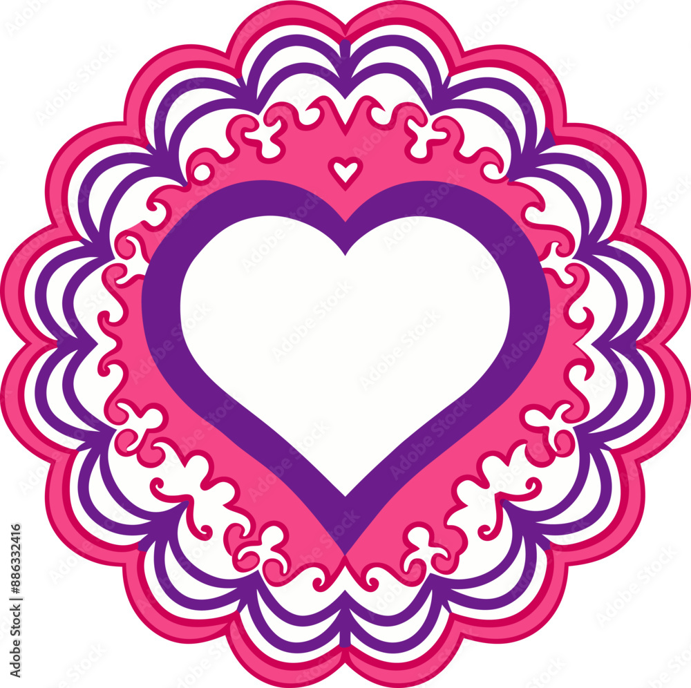 Art & Illustration heart design frame Art & Illustration heart design frame