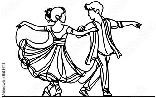 kids dancing tango vector
