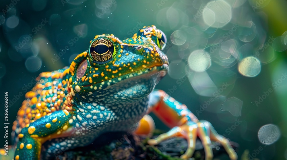 Cosmic frog sitting idely Cosmic frog sitting idely