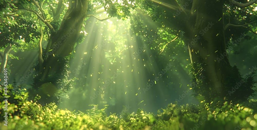Enchanted Forest Sunlight Through Leaves Enchanted Forest Sunlight Through Leaves