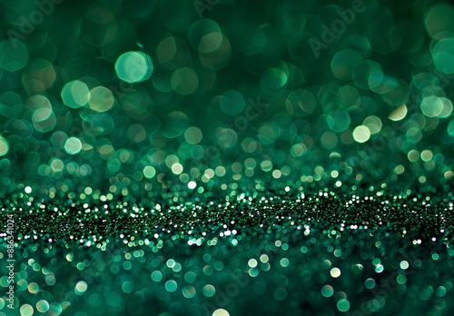 Sparkling Green Glitter Background Texture