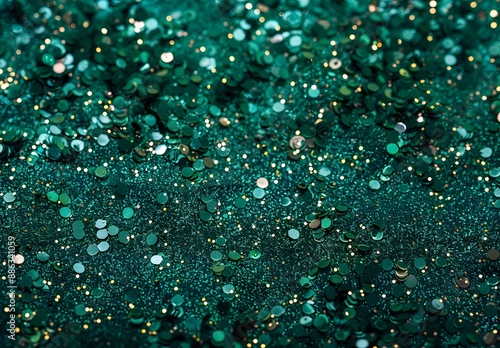 Sparkling Green Glitter Background Texture