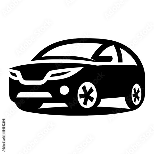 Minimalist Yet Unique Car Logo Vector Illustration to Represent Sophisticated Vehicle Branding in Iconic Style