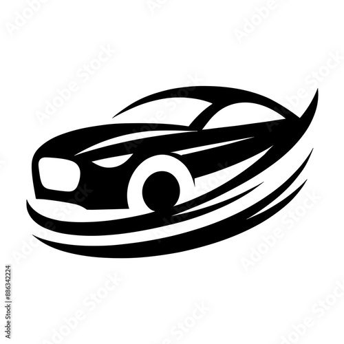 Elegant Car Logo Vector Design Capturing the Essence of Automotive Excellence in a Modern Illustration