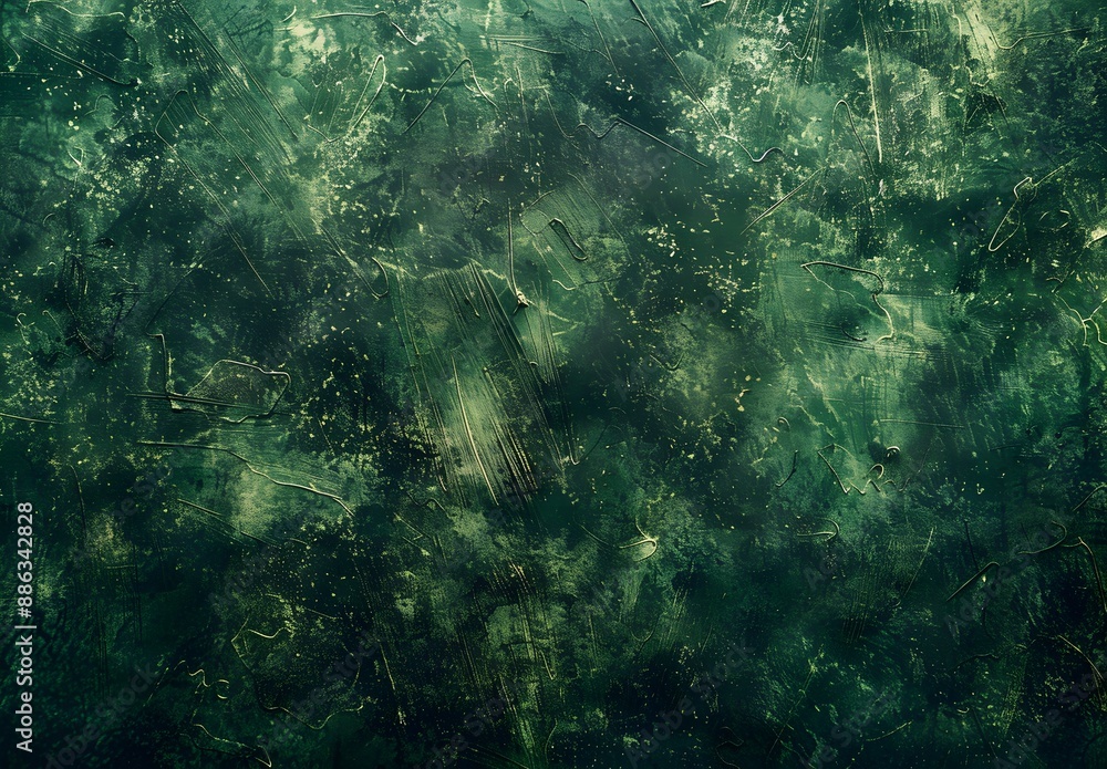 Fototapeta premium Grunge Green Texture Background - Military Color