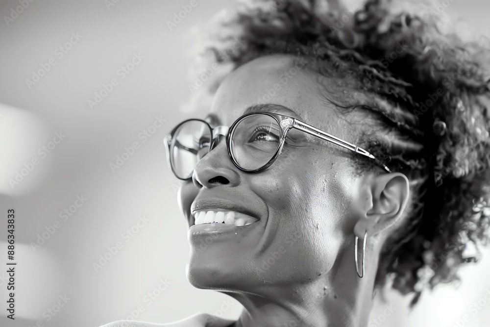 Professional headshot of a confident, successful black woman in her 40s. She should be wearing a suit and have a warm, inviting smile. The photo should be well-lit and have a soft, blurred background. Professional headshot of a confident, successful black woman in her 40s. She should be wearing a suit and have a warm, inviting smile. The photo should be well-lit and have a soft, blurred background.