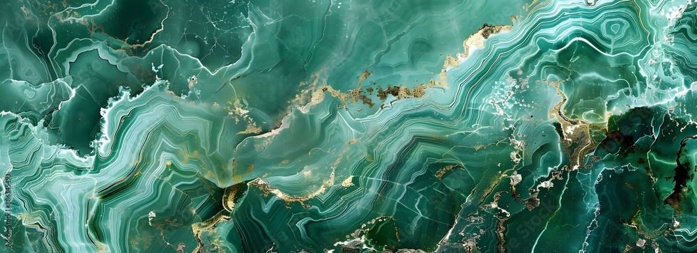 Seamless Green Marble Texture with Gold Veins Seamless Green Marble Texture with Gold Veins